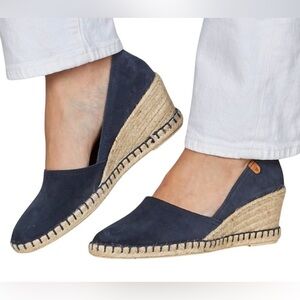 Verbenas Women’s Mamen Serraje Suede Espadrille Wedge Shoes Size EU 38